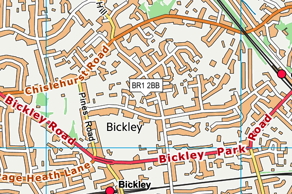 BR1 2BB map - OS VectorMap District (Ordnance Survey)