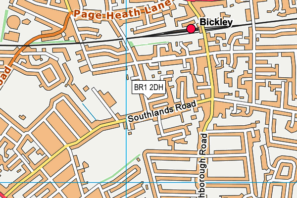 BR1 2DH map - OS VectorMap District (Ordnance Survey)