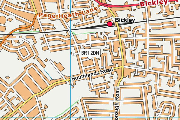 BR1 2DN map - OS VectorMap District (Ordnance Survey)