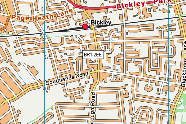 BR1 2EE map - OS VectorMap District (Ordnance Survey)