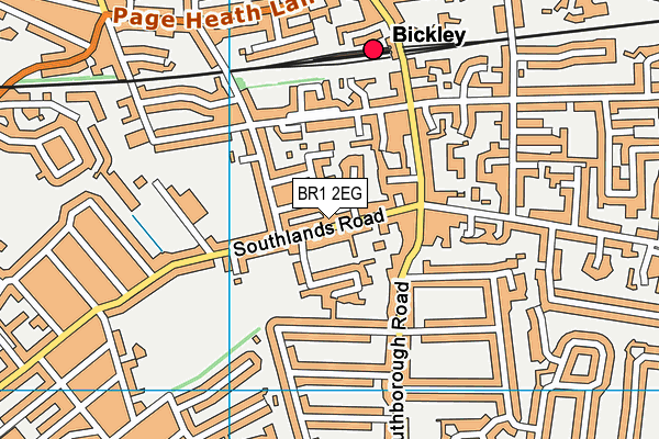 BR1 2EG map - OS VectorMap District (Ordnance Survey)
