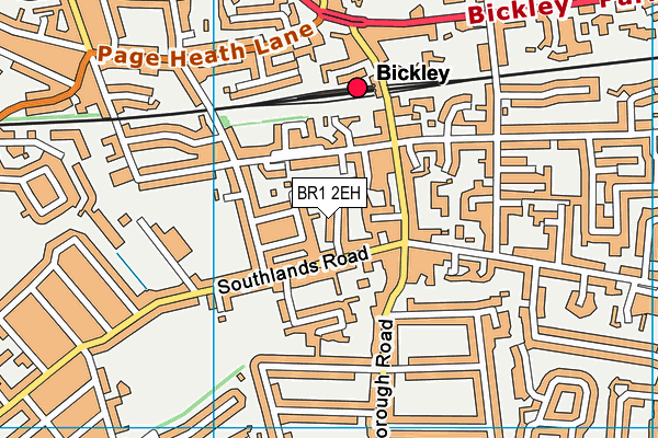 BR1 2EH map - OS VectorMap District (Ordnance Survey)