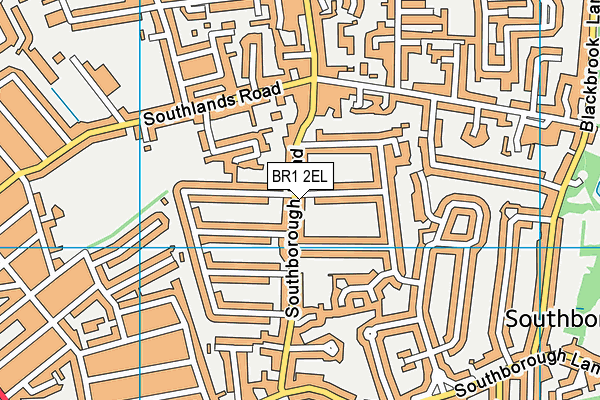 BR1 2EL map - OS VectorMap District (Ordnance Survey)