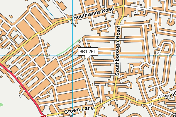 BR1 2ET map - OS VectorMap District (Ordnance Survey)