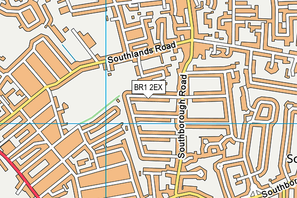 BR1 2EX map - OS VectorMap District (Ordnance Survey)