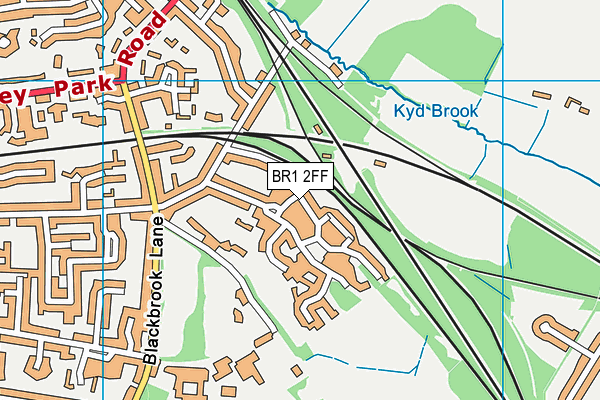 BR1 2FF map - OS VectorMap District (Ordnance Survey)