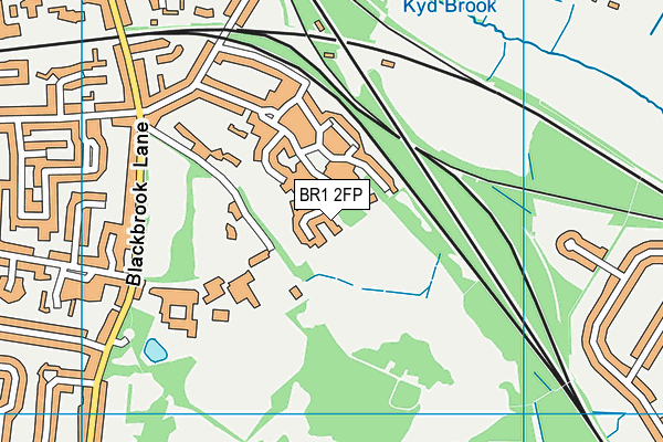 BR1 2FP map - OS VectorMap District (Ordnance Survey)