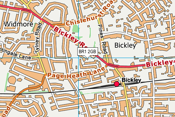 BR1 2GB map - OS VectorMap District (Ordnance Survey)