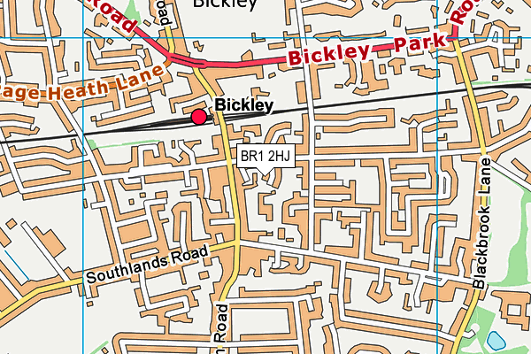 BR1 2HJ map - OS VectorMap District (Ordnance Survey)