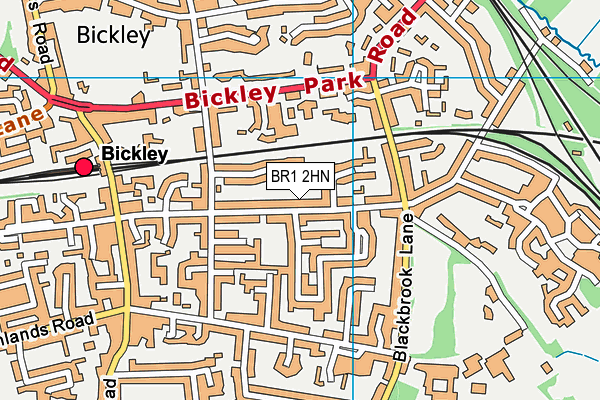 BR1 2HN map - OS VectorMap District (Ordnance Survey)