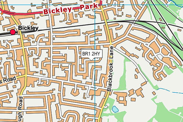 BR1 2HY map - OS VectorMap District (Ordnance Survey)