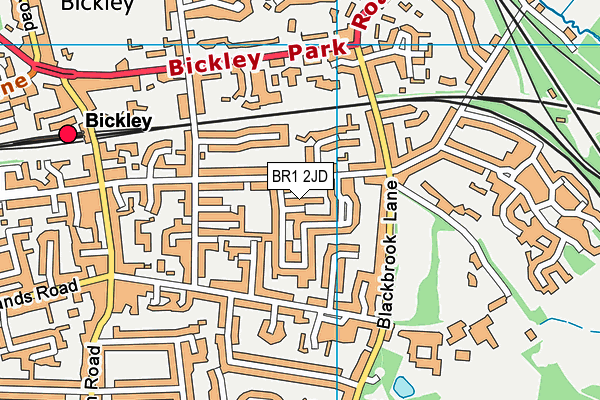 BR1 2JD map - OS VectorMap District (Ordnance Survey)