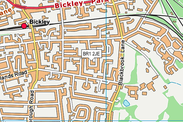 BR1 2JE map - OS VectorMap District (Ordnance Survey)