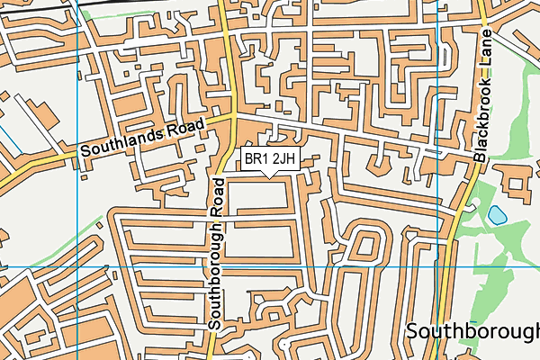 BR1 2JH map - OS VectorMap District (Ordnance Survey)