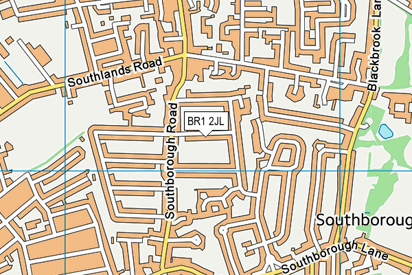 BR1 2JL map - OS VectorMap District (Ordnance Survey)