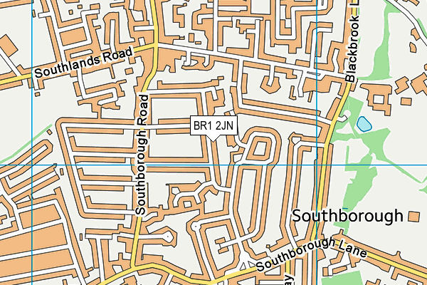 BR1 2JN map - OS VectorMap District (Ordnance Survey)
