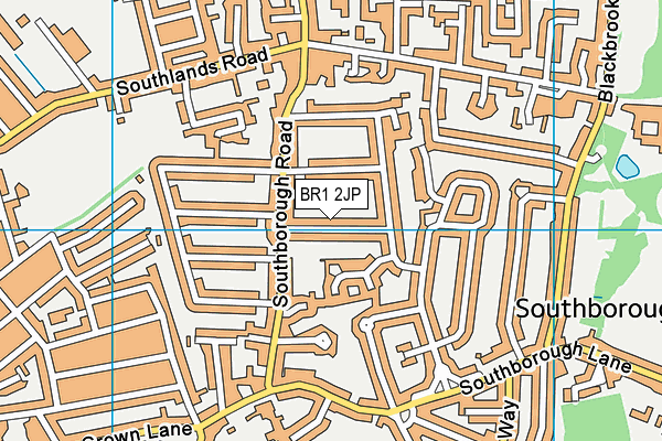 BR1 2JP map - OS VectorMap District (Ordnance Survey)