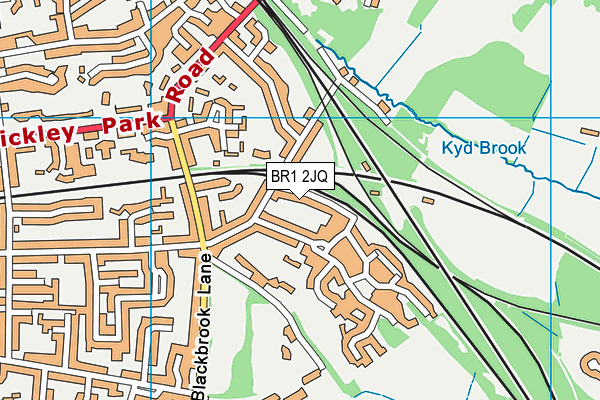 BR1 2JQ map - OS VectorMap District (Ordnance Survey)