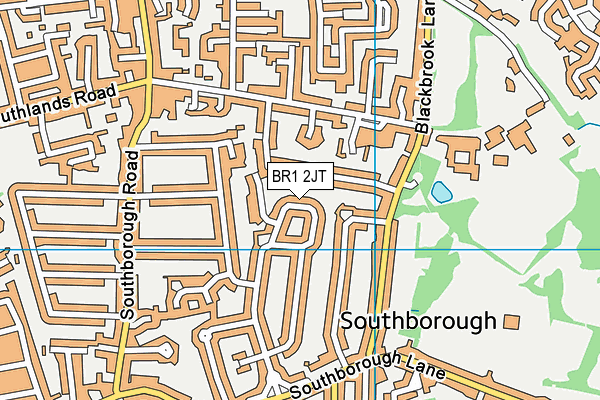 BR1 2JT map - OS VectorMap District (Ordnance Survey)