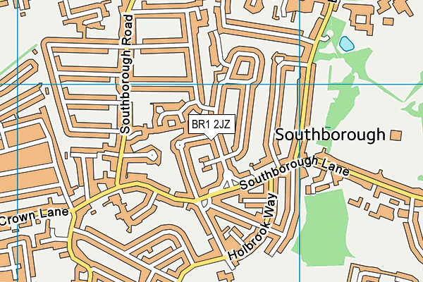BR1 2JZ map - OS VectorMap District (Ordnance Survey)