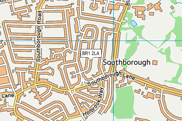 BR1 2LA map - OS VectorMap District (Ordnance Survey)