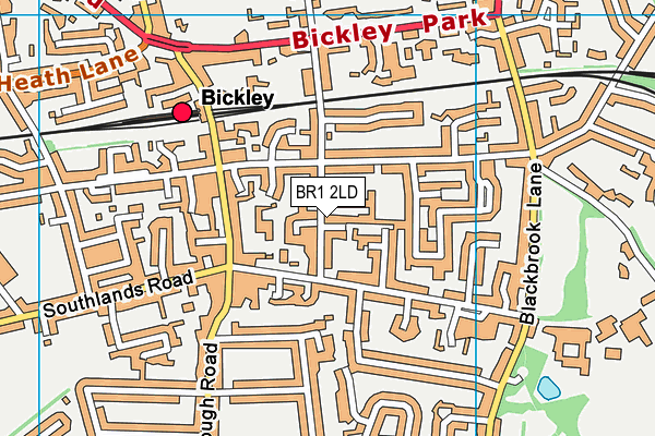 BR1 2LD map - OS VectorMap District (Ordnance Survey)