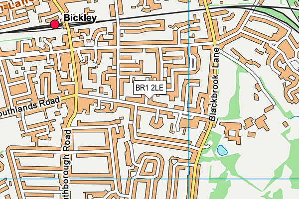 BR1 2LE map - OS VectorMap District (Ordnance Survey)