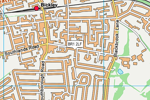 BR1 2LF map - OS VectorMap District (Ordnance Survey)