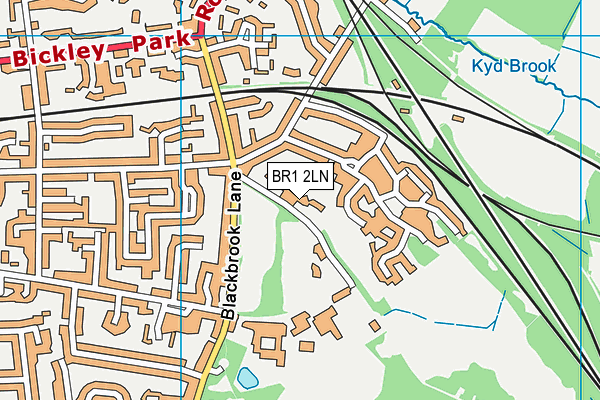 BR1 2LN map - OS VectorMap District (Ordnance Survey)