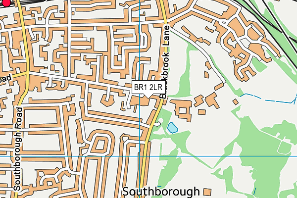 BR1 2LR map - OS VectorMap District (Ordnance Survey)