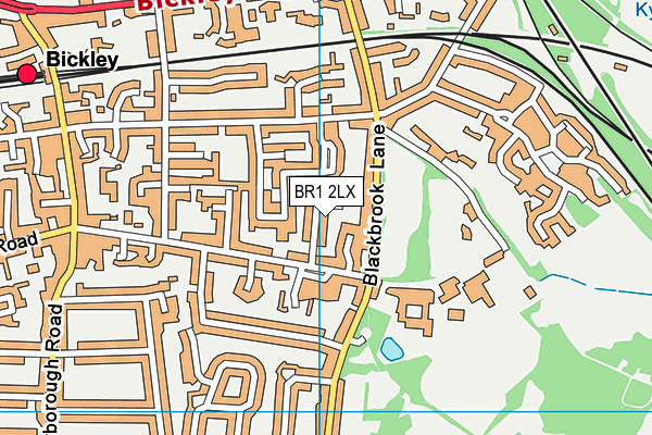 BR1 2LX map - OS VectorMap District (Ordnance Survey)