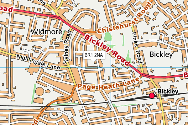 BR1 2NA map - OS VectorMap District (Ordnance Survey)