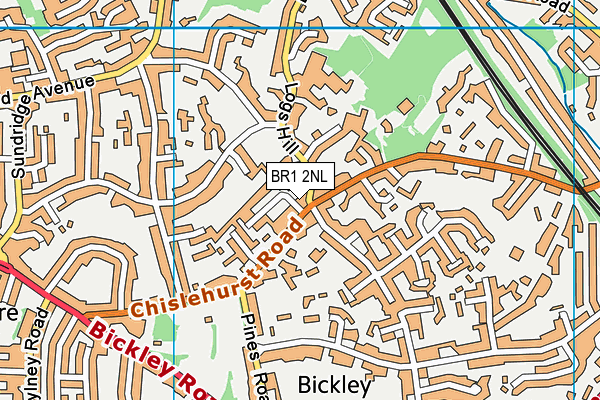 BR1 2NL map - OS VectorMap District (Ordnance Survey)