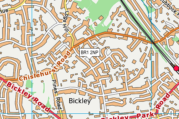 BR1 2NP map - OS VectorMap District (Ordnance Survey)