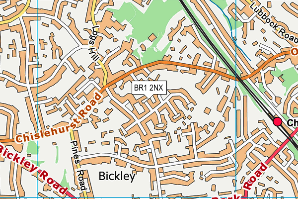 BR1 2NX map - OS VectorMap District (Ordnance Survey)