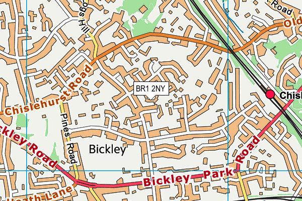 BR1 2NY map - OS VectorMap District (Ordnance Survey)