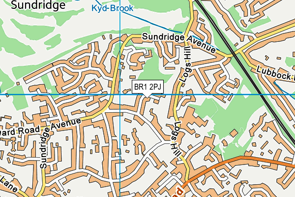 BR1 2PJ map - OS VectorMap District (Ordnance Survey)