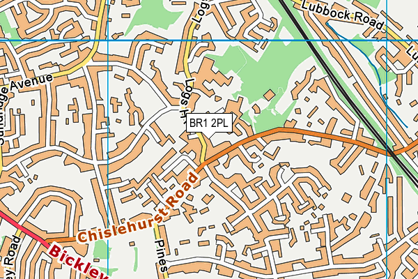 BR1 2PL map - OS VectorMap District (Ordnance Survey)