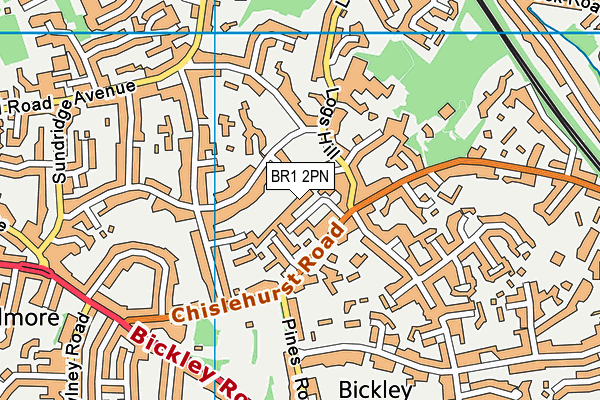 BR1 2PN map - OS VectorMap District (Ordnance Survey)