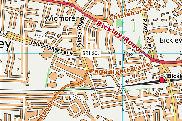 BR1 2QJ map - OS VectorMap District (Ordnance Survey)