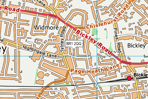 BR1 2QQ map - OS VectorMap District (Ordnance Survey)