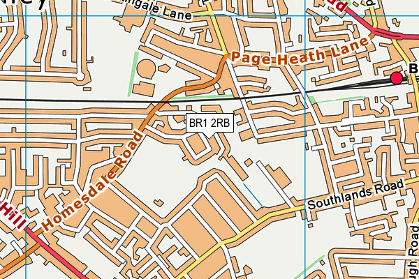 BR1 2RB map - OS VectorMap District (Ordnance Survey)