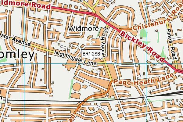 BR1 2SB map - OS VectorMap District (Ordnance Survey)