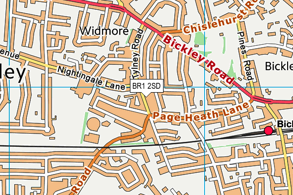 BR1 2SD map - OS VectorMap District (Ordnance Survey)