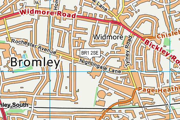 BR1 2SE map - OS VectorMap District (Ordnance Survey)