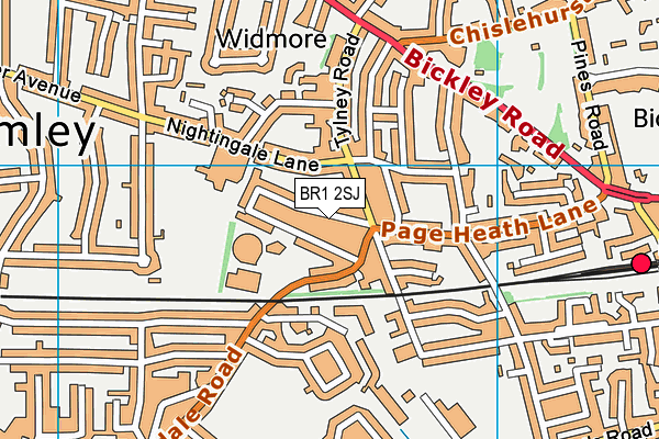 BR1 2SJ map - OS VectorMap District (Ordnance Survey)