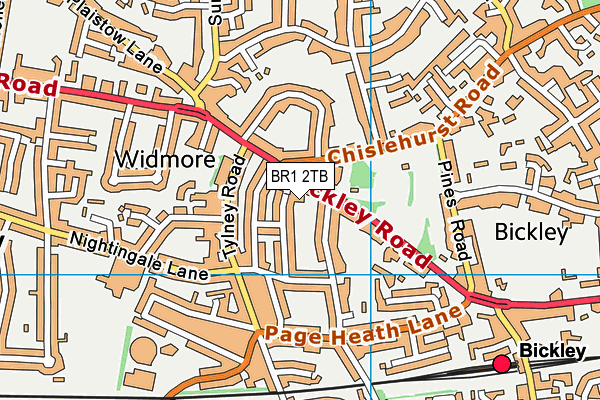 BR1 2TB map - OS VectorMap District (Ordnance Survey)