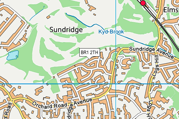 BR1 2TH map - OS VectorMap District (Ordnance Survey)