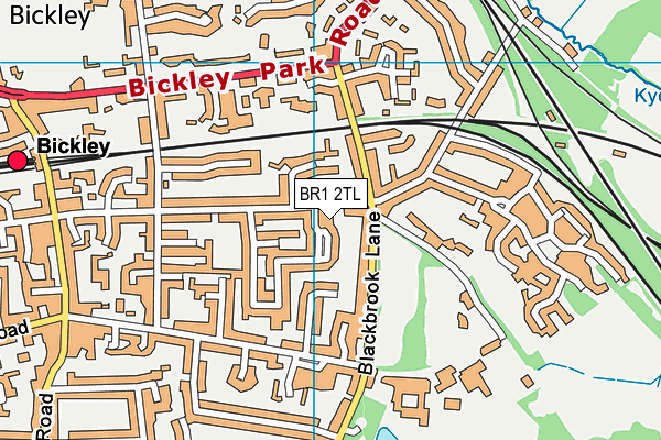 BR1 2TL map - OS VectorMap District (Ordnance Survey)