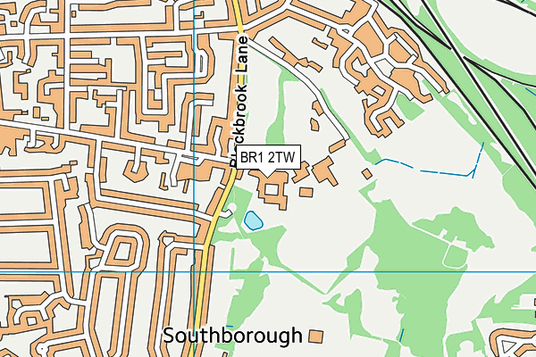 Bromley High School map (BR1 2TW) - OS VectorMap District (Ordnance Survey)